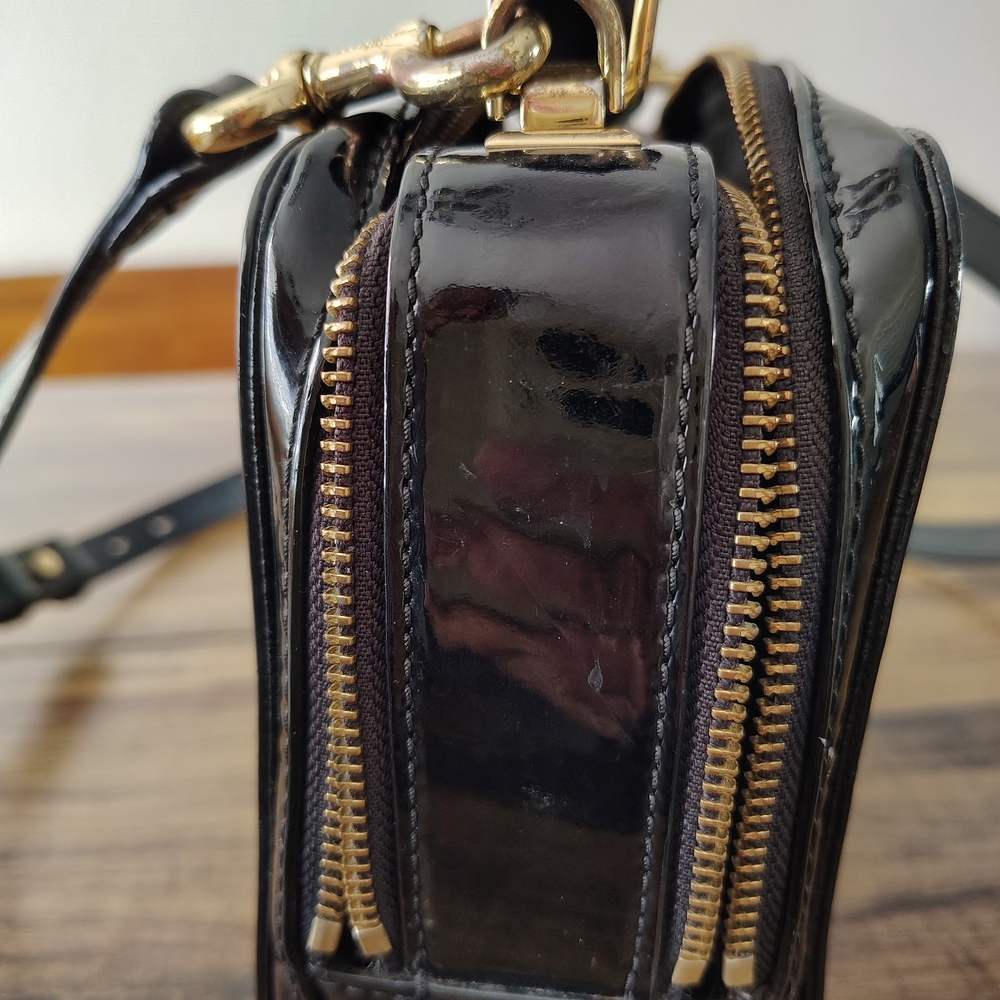Marc Jacobs Black Patent Leather Crossbody Bag - Picture 6 of 8
